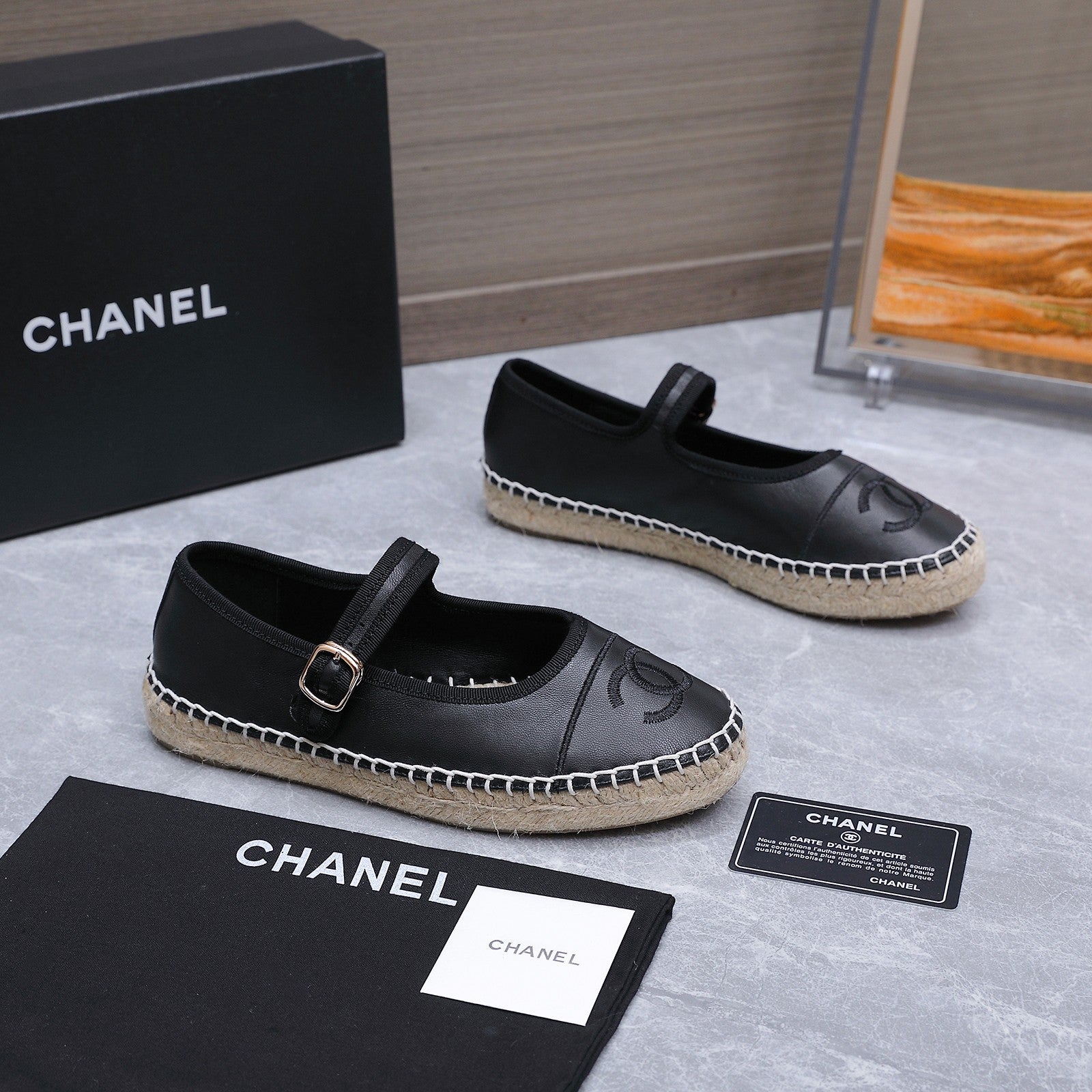 Chanel 2026 Mary Jane Shoes Black Sheepskin 758387
