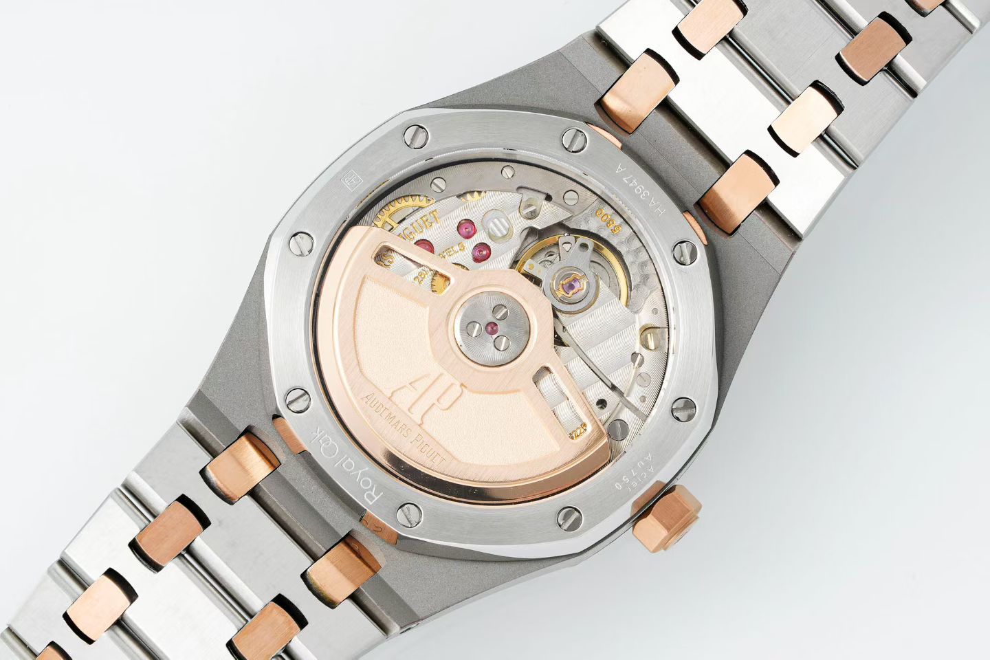 Audemars Piguet Royal Oak 34mm Sliver Case Brown Dial Pink Gold Steel