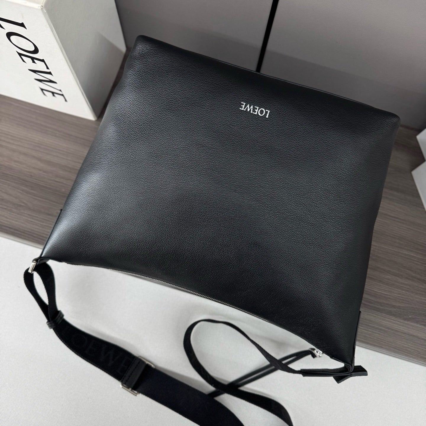 Loewe Small Cubi Crossbody Bag 29 Black Calfskin 280602