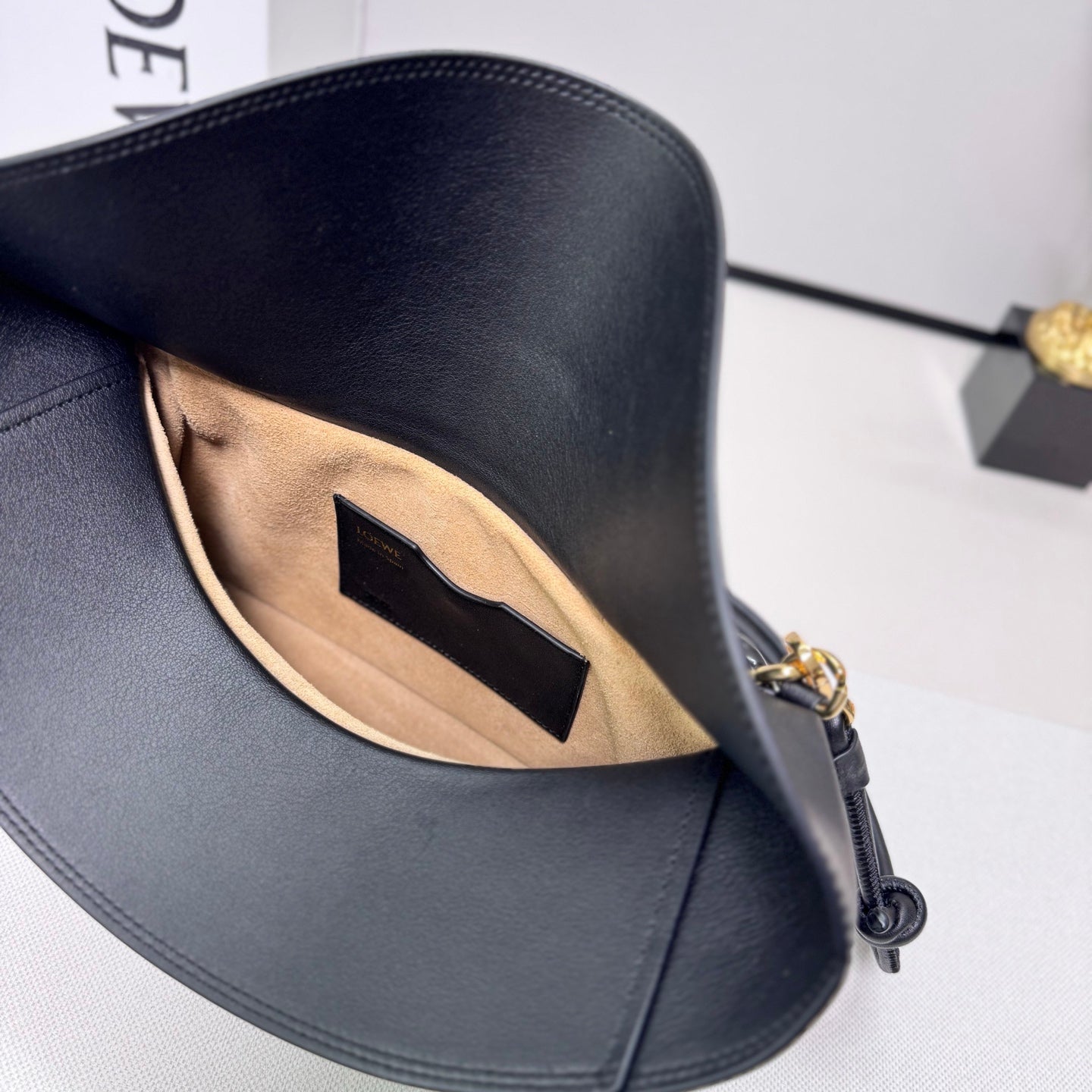 Loewe Ola Medium Bag Black Calfskin 274674