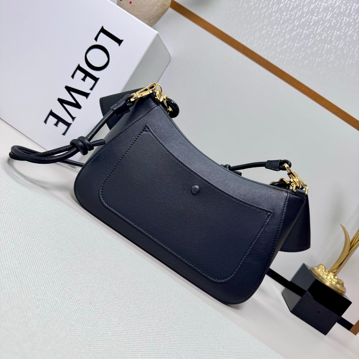 Loewe Ola Medium Bag Black Calfskin 274674