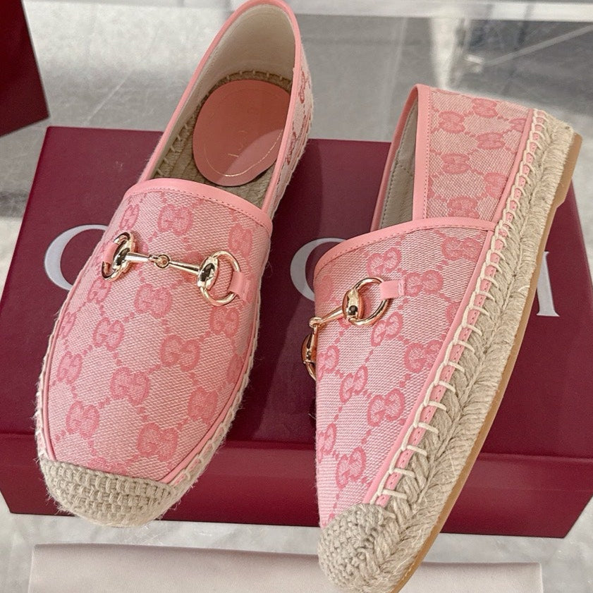 GC 2025 Espadrille With Horsebit Pink Canvas 292462