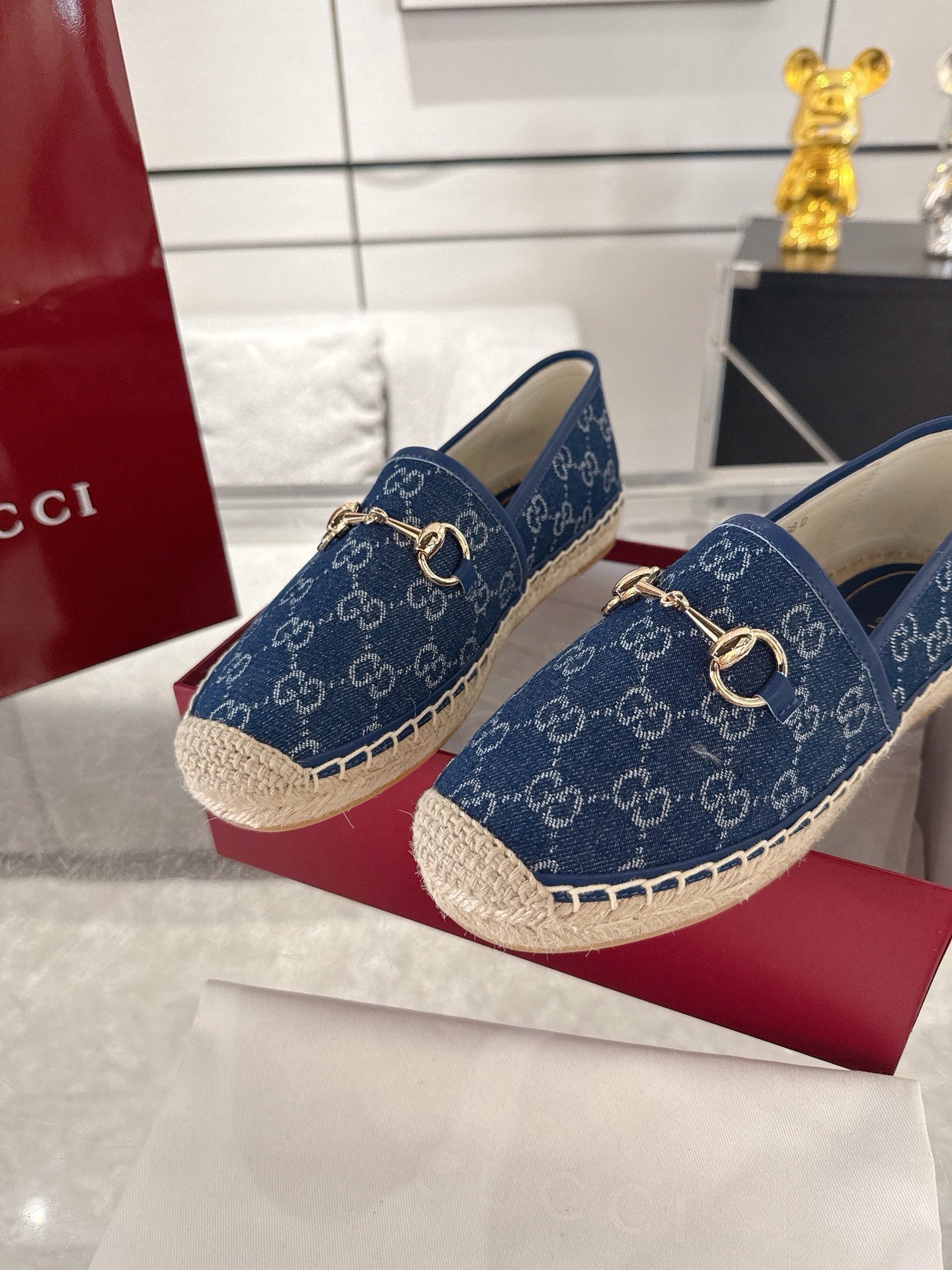 GC 2025 Espadrille With Horsebit Blue Canvas 292463