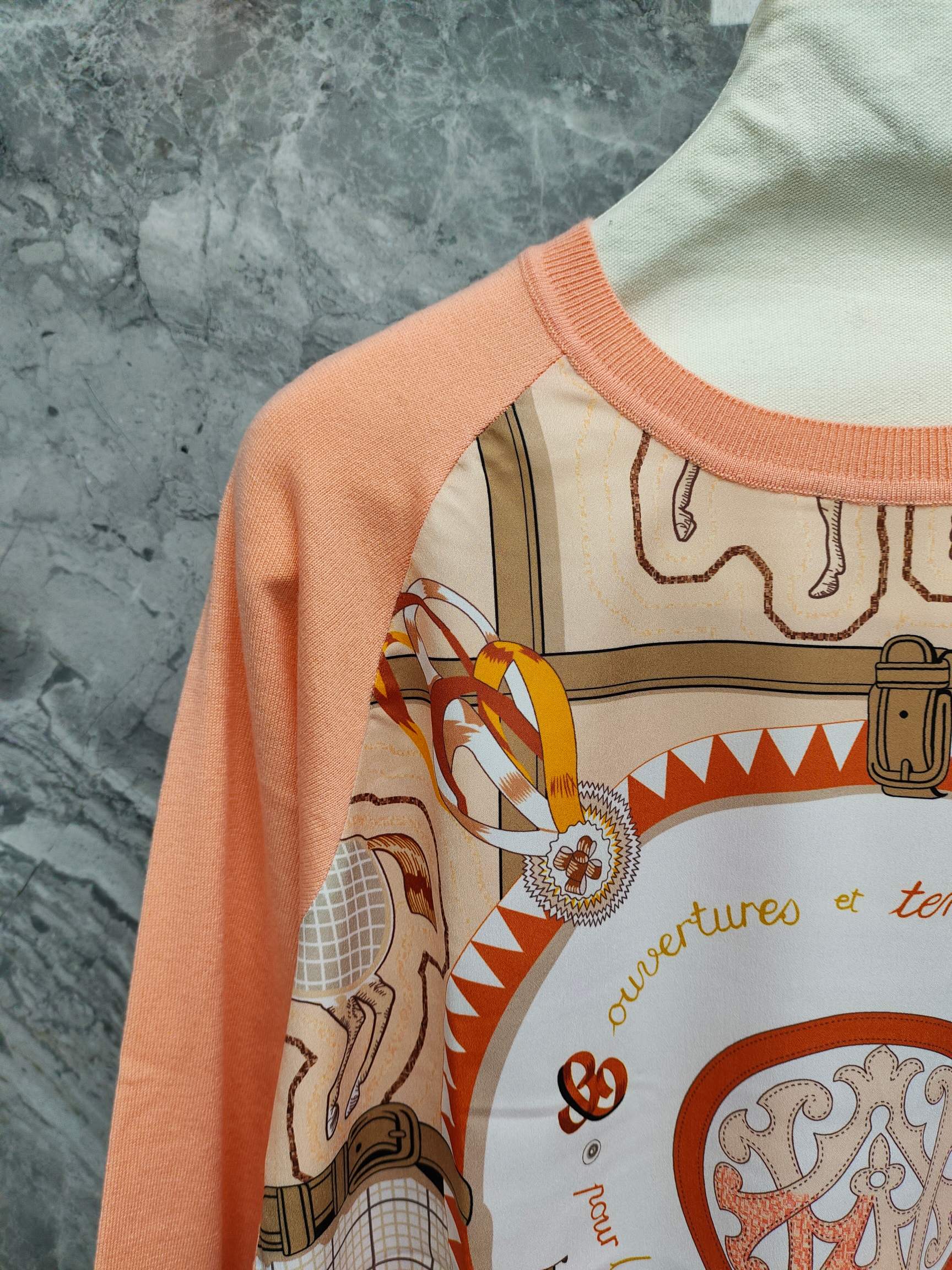 HM 25 Sweater Peach Orange Wool 89215