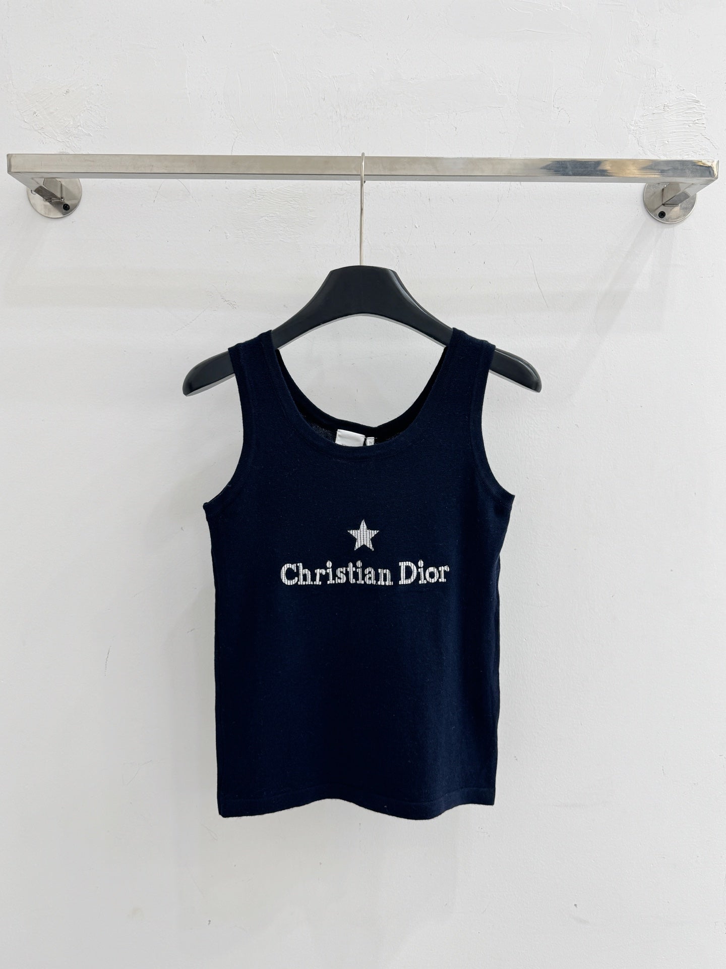 Dior 2026 Letter Star Slim Fit Knit Vest Wool 516712