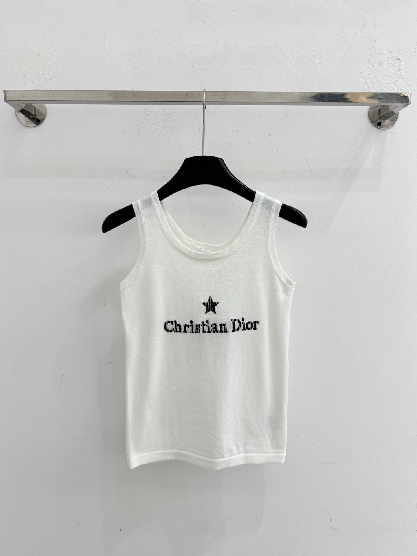 Dior 2026 Letter Star Slim Fit Knit Vest Wool 516712