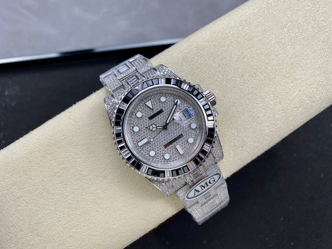 Rolex Submariner Date Black Full Diamond