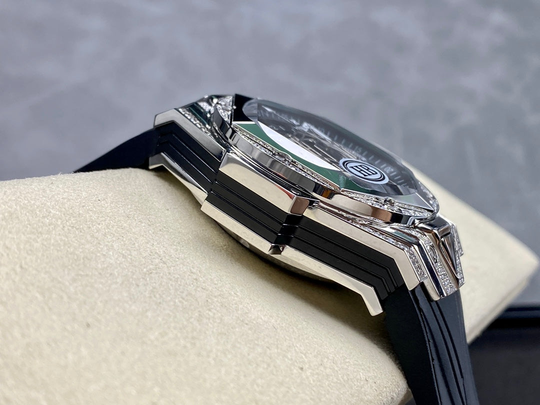 Hublot Big Bang Sang Bleu II Titanium Black Pavé 45mm Watch