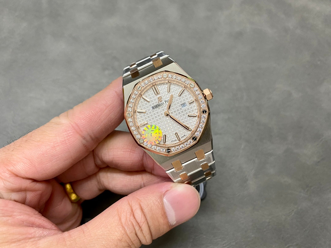 Audemars Piguet Royal Oak Lady 33mm Two-tone Grey Dial