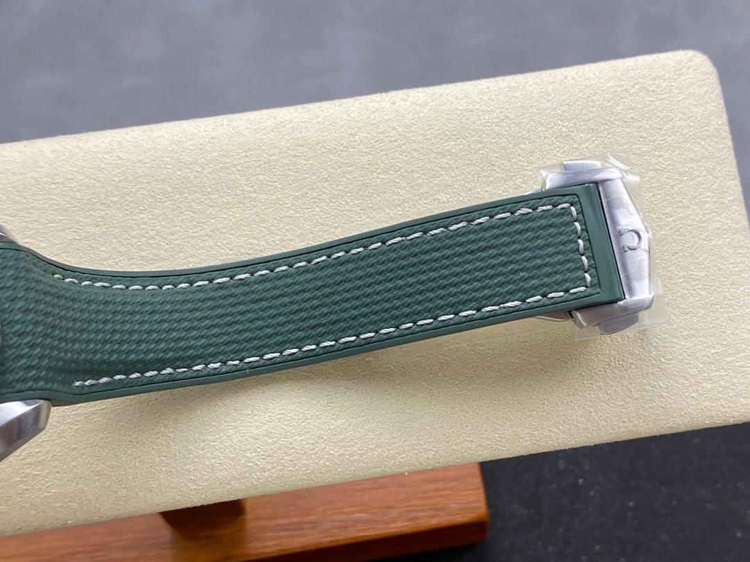 Omega Seamaster Planet Ocean 600M Co-Axial Master Chronometer Grey Dial Green Strap