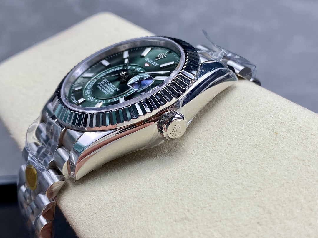Rolex Sky-Dweller 42mm Stainless Steel Green Dial