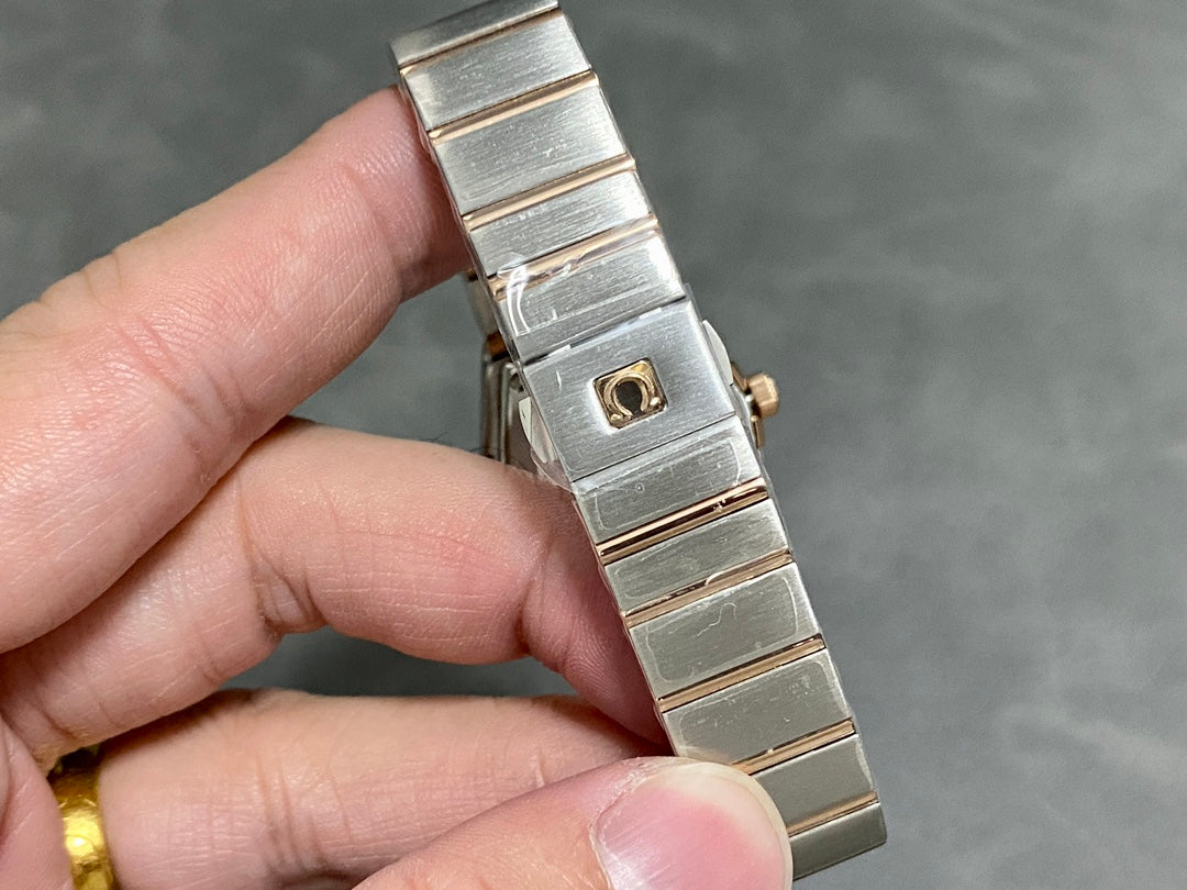 Omega Constellation 27mm Pink Gold Blue Dial