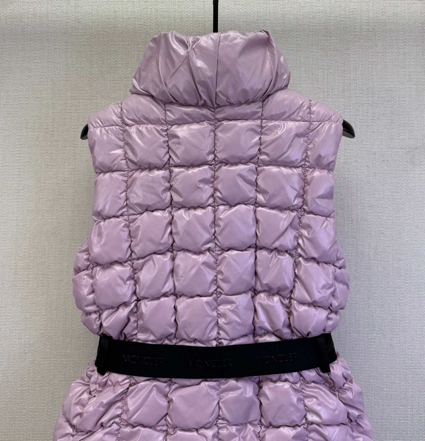 MC 2025 Emilion Square-Quilted Down Gilet Purple Nylon Down