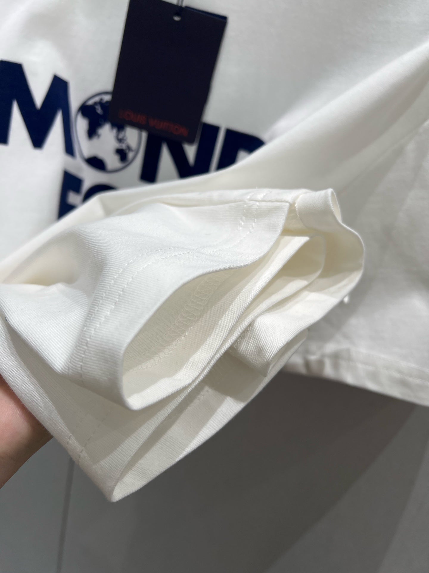 LV 25  T-shirt White Mix Blue Cotton 210315