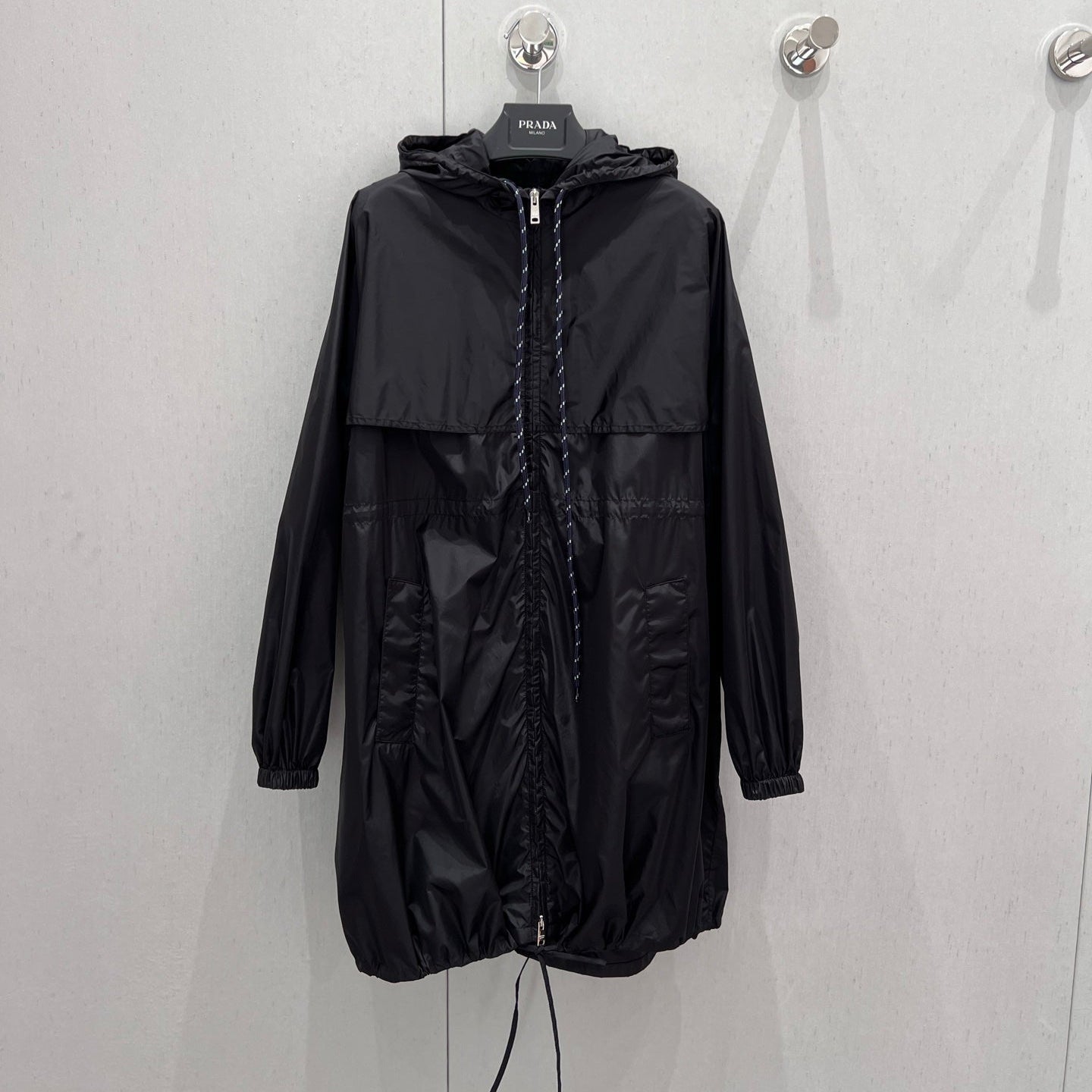 Prada 25 Windbreaker Jacket Black Re-Nylon 210923
