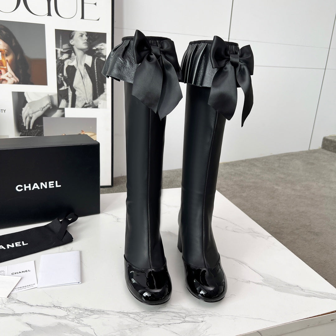 CC 25 high boots black sheepskin 459458