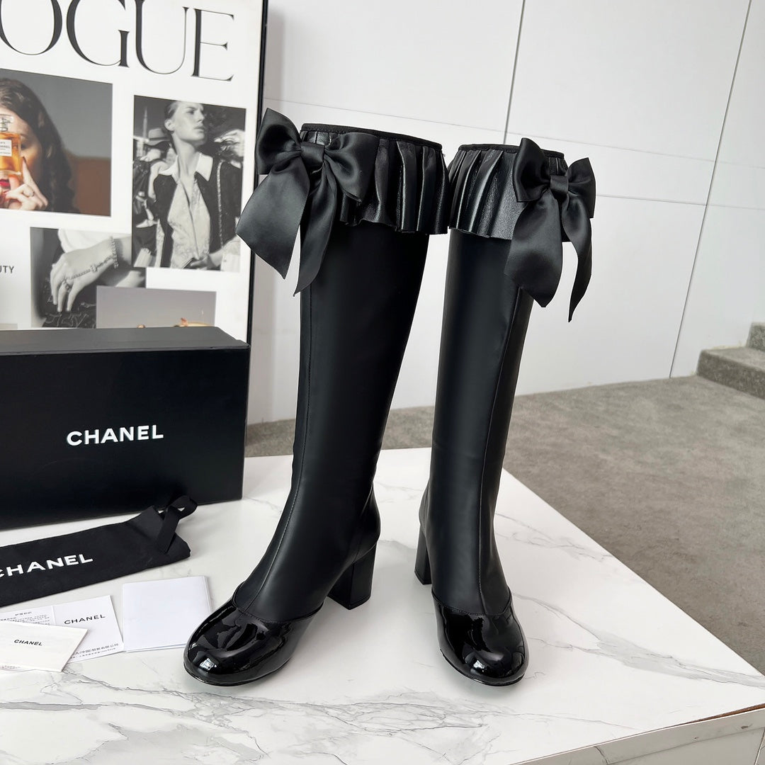 CC 25 high boots black sheepskin 459458
