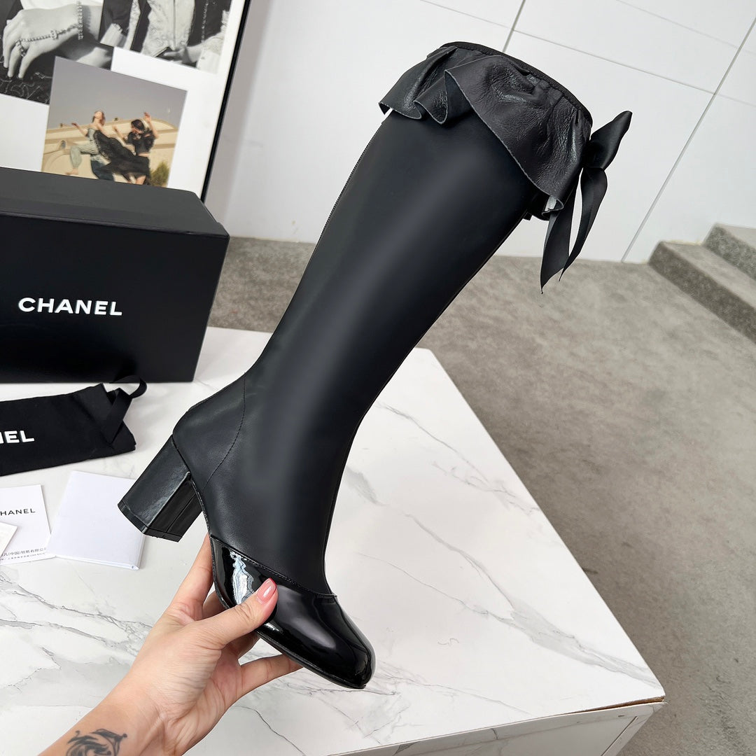 CC 25 high boots black sheepskin 459458