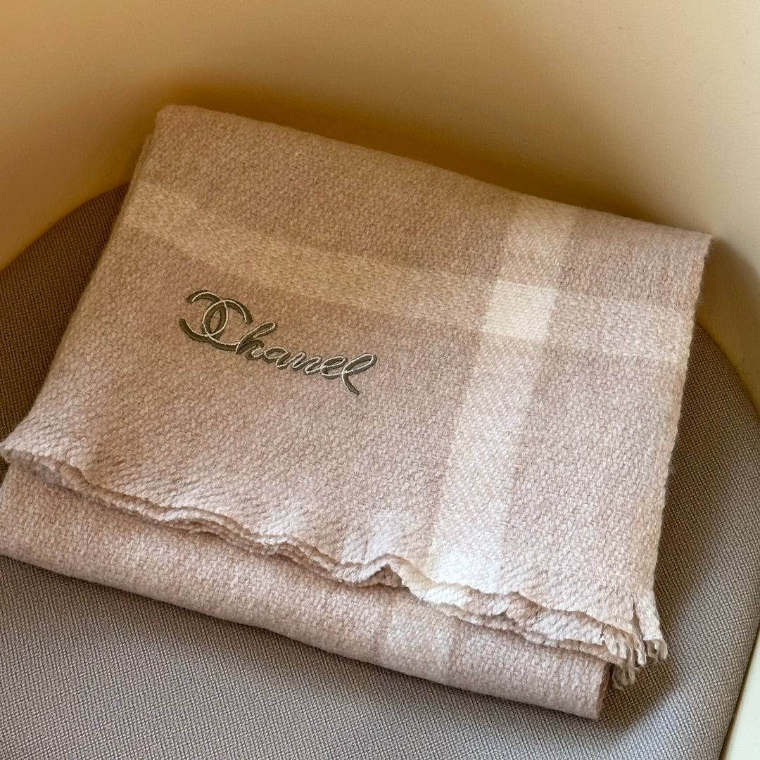 CC Scarf 200 CM In Light Brown Mix White Cashmere 359314