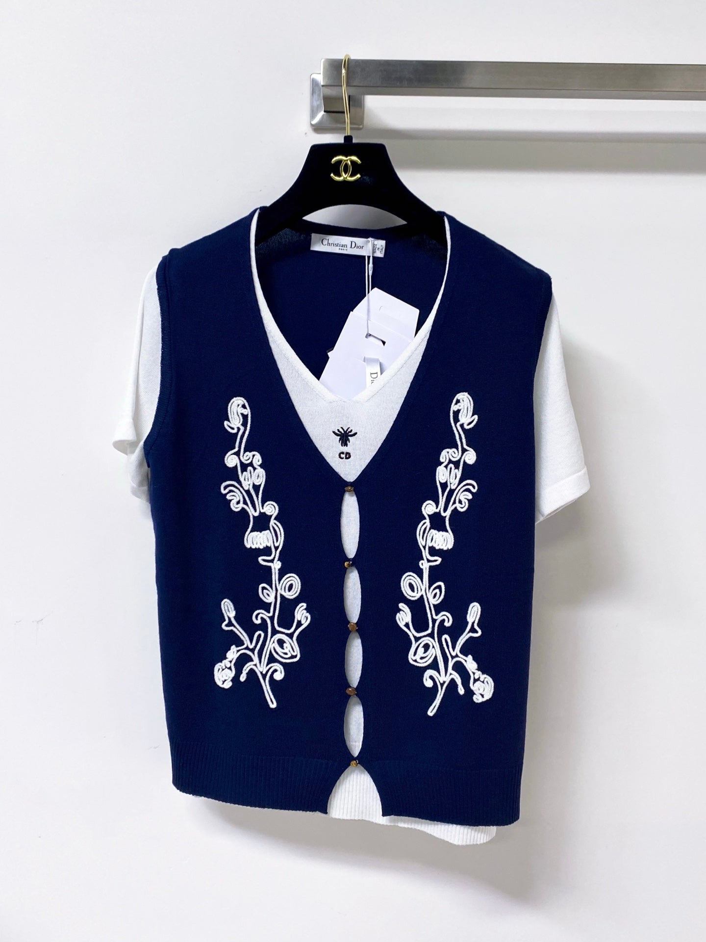 Dior 2026 Layered-look Knit Top Polyamide 442953