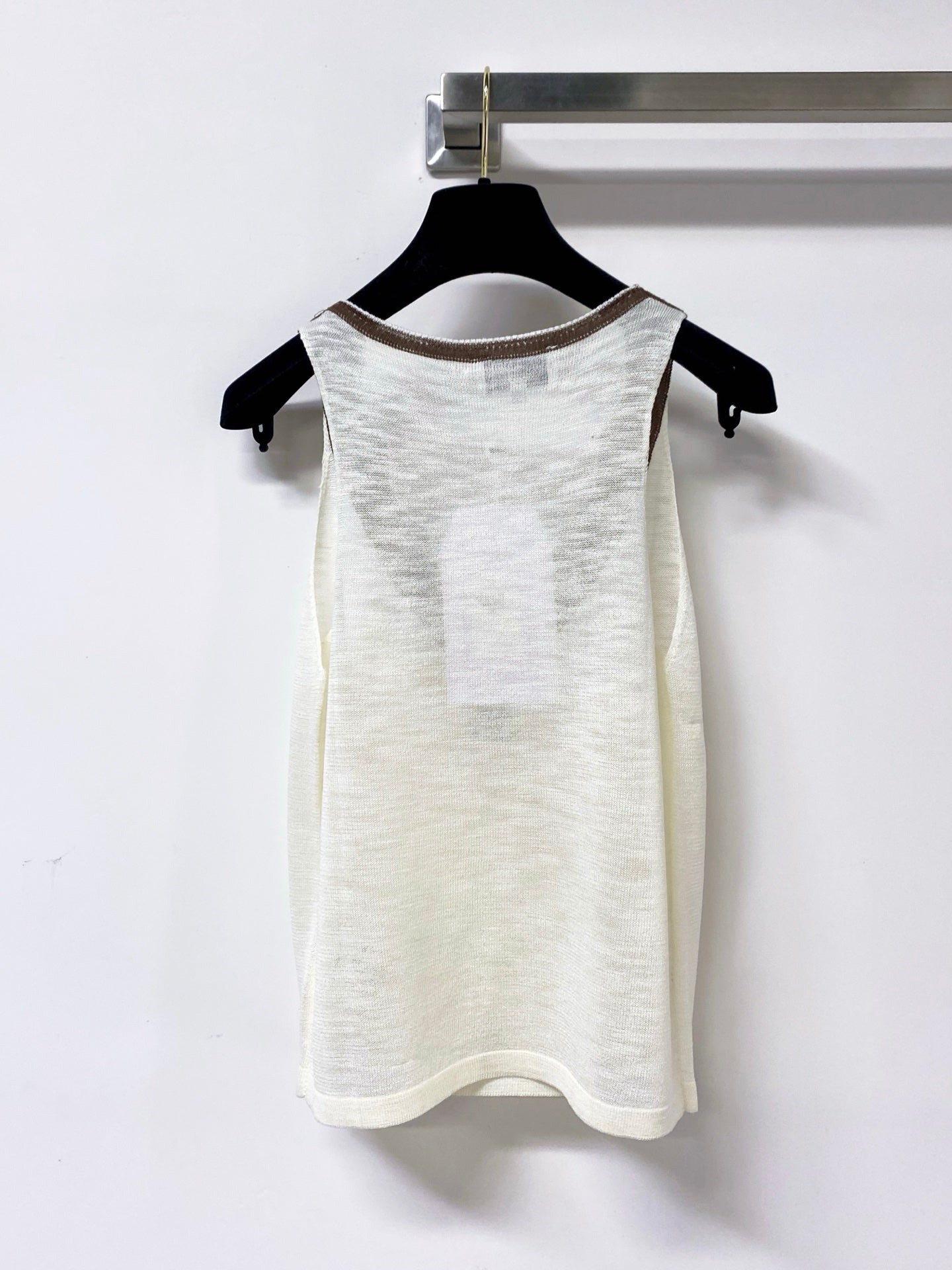 Chanel 2026 Knit Vest V-neck Wool Laine 449875