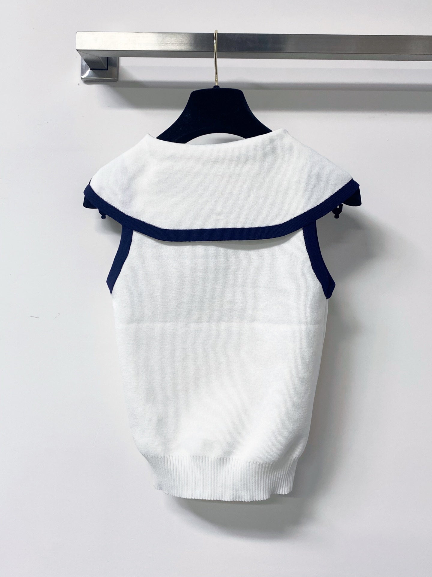Dior 2026 Vest Shirt White Navy Wool 625811
