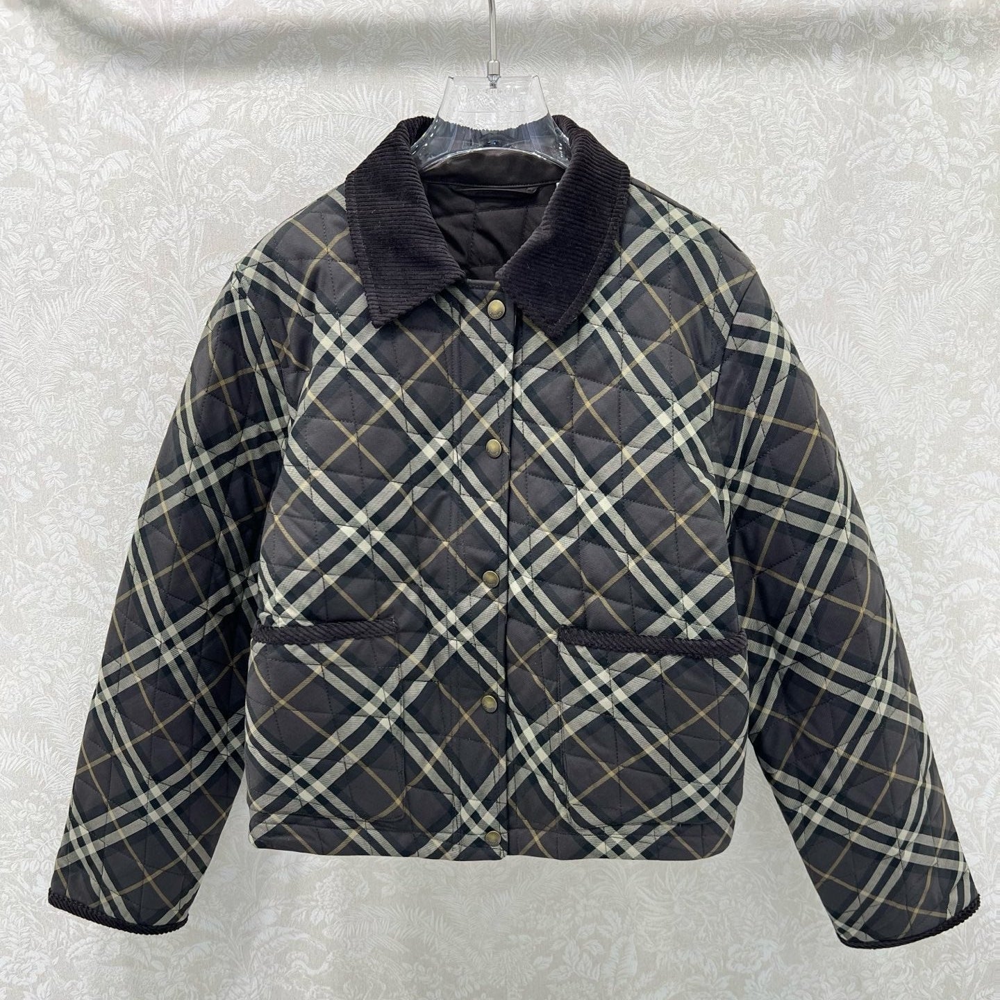 Burberry 25 Quilted Cropped Jacket Multicolor  Cotton