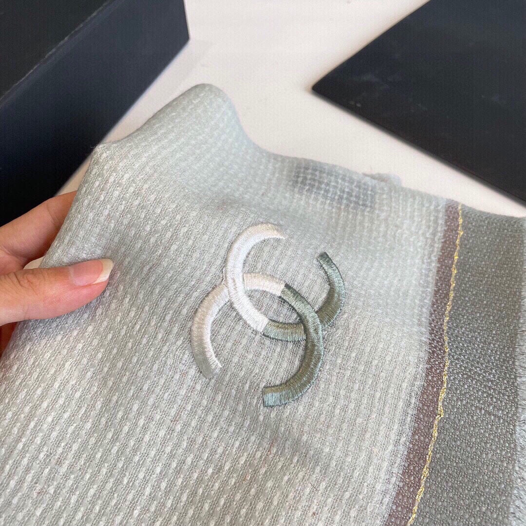 CC Scarf 200 CM In Light Grey Mix Light Beige Cashmere 413837