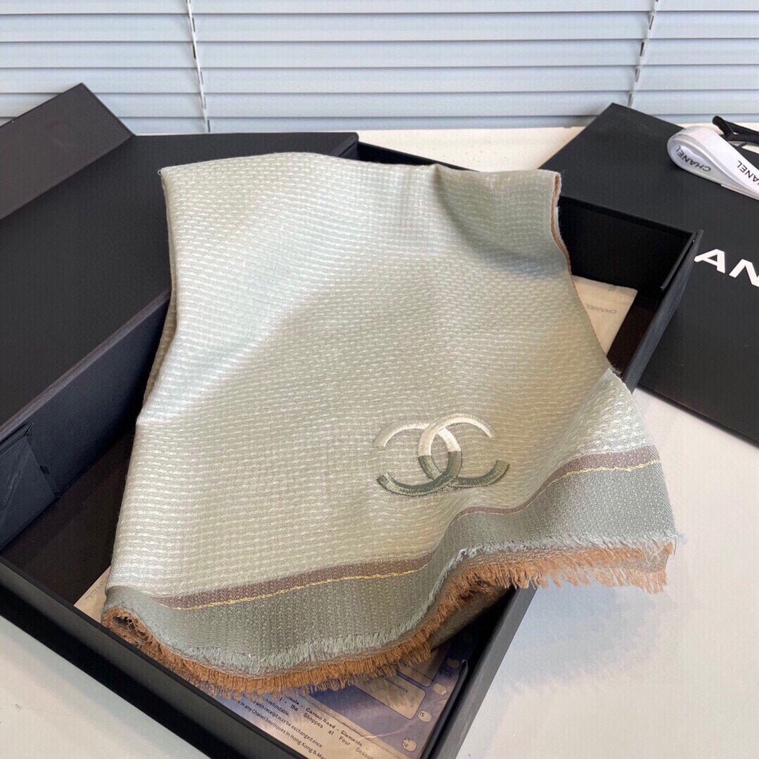 CC Scarf 200 CM In Light Grey Mix Light Beige Cashmere 413837