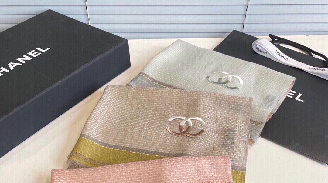 CC Scarf 200 CM In Light Grey Mix Light Beige Cashmere 413837
