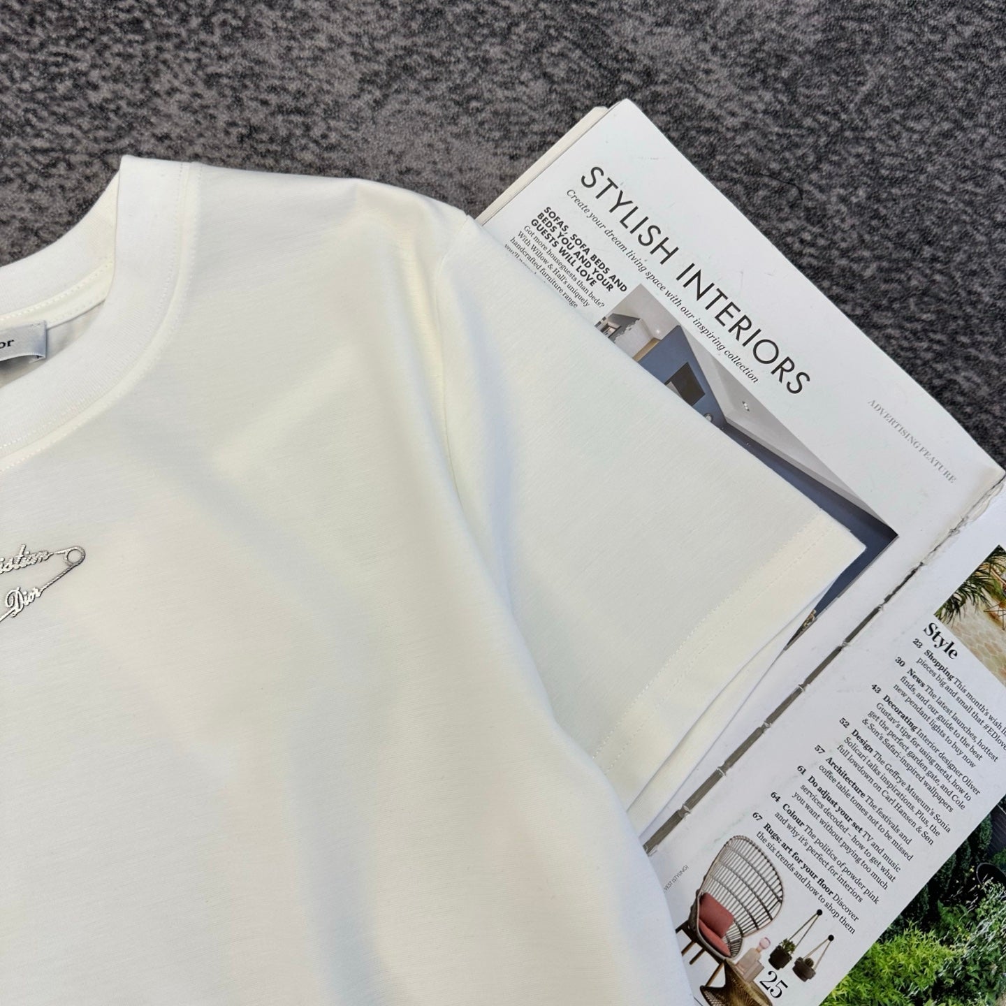 Dior 2026 Mercerized Cotton T-shirt Cotton 374821