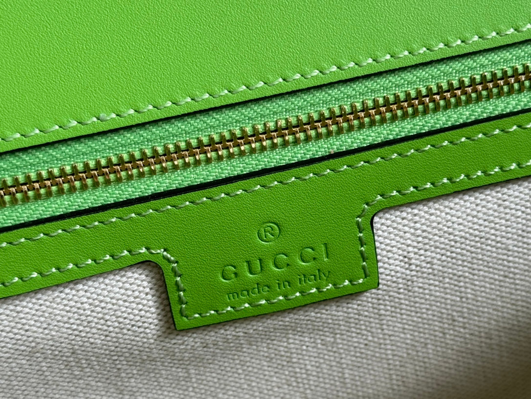 Gucci 2026 Blondie 32 Bag Green Leather 277503