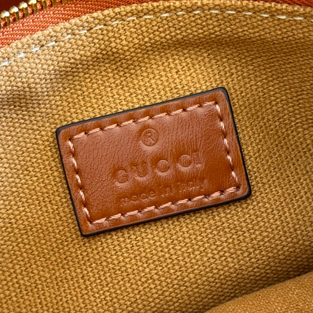 Gucci 2026 Giglio Large Tote Bag 60cm Brown Leather