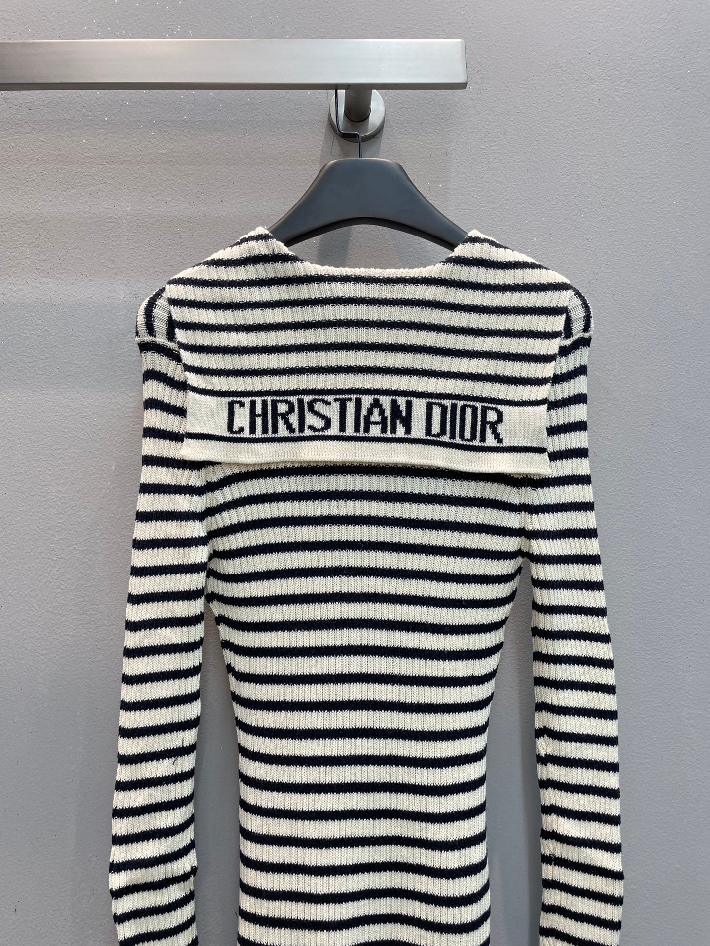 CD 25 Striped Sweater Dress Wool Mix Cotton