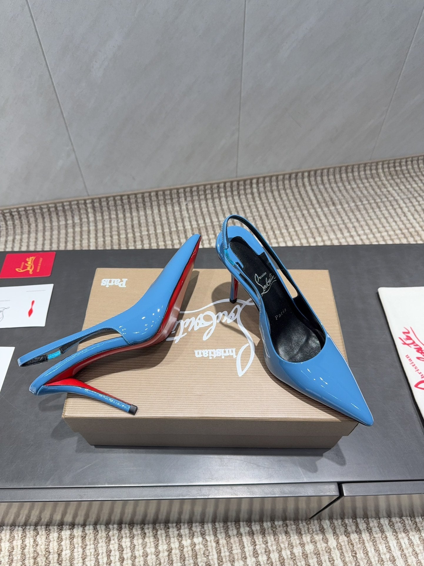 CL 26SS Slingback 100 Blue Patent Leather 613986