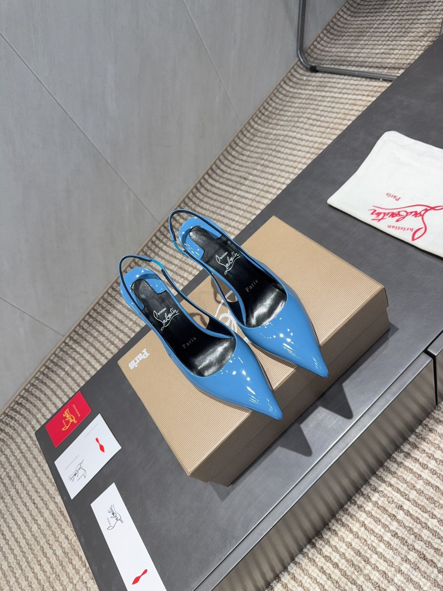 CL 26SS Slingback 100 Blue Patent Leather 613986