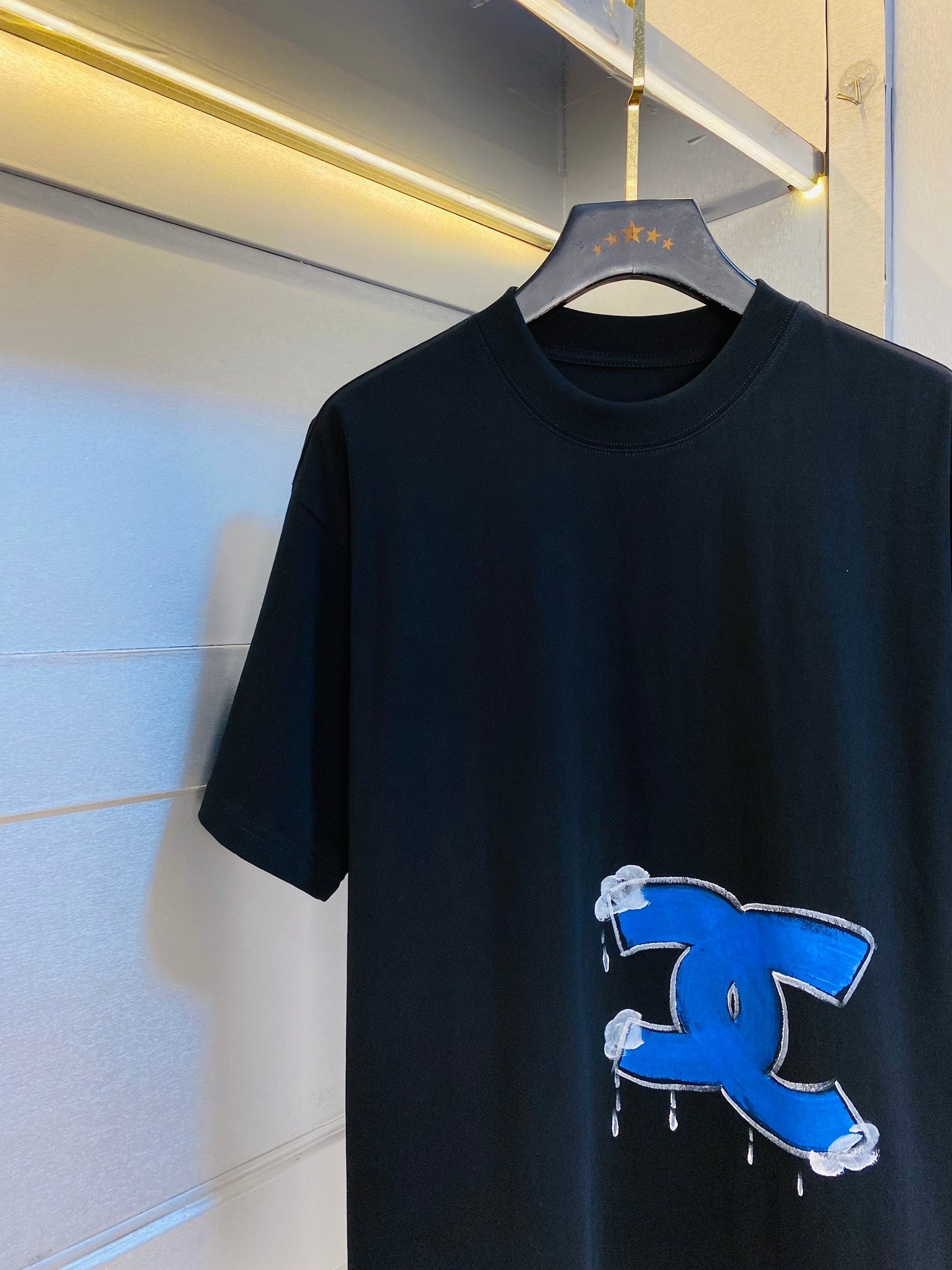 CC 2026 Short Sleeve T-Shirt Double C Blue Cotton 131362