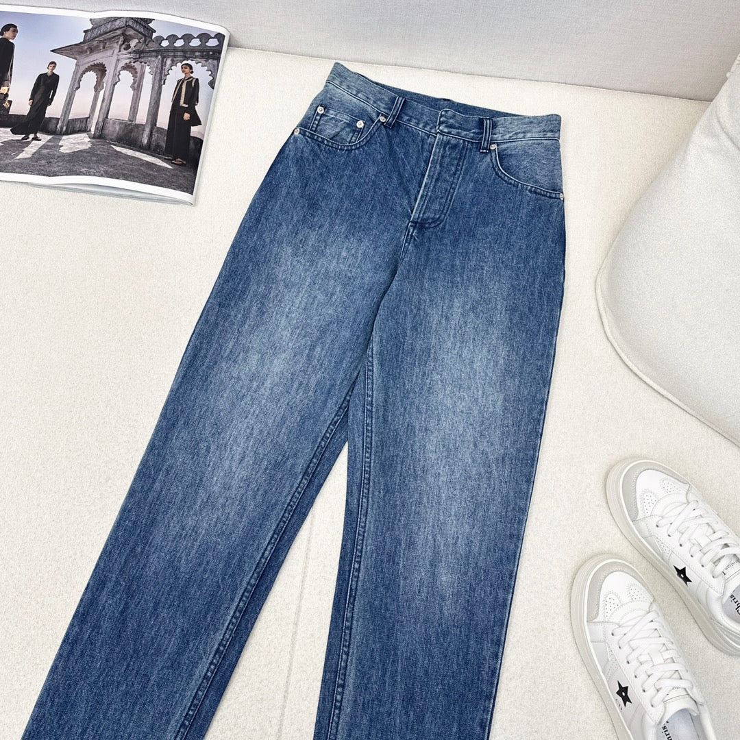 CD 25 Straight Jeans Blue Cotton 591803