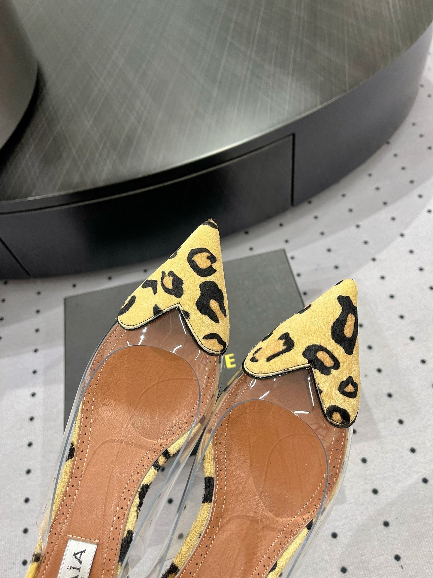 Alaila Le CÅ“ur Slingbacks 60mm In Light Yellow Glossy Lambskin 954831