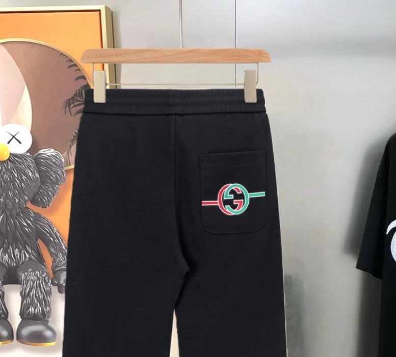 GC 2026 Men's Casual Sweatpants Black Knitted Cotton 644978