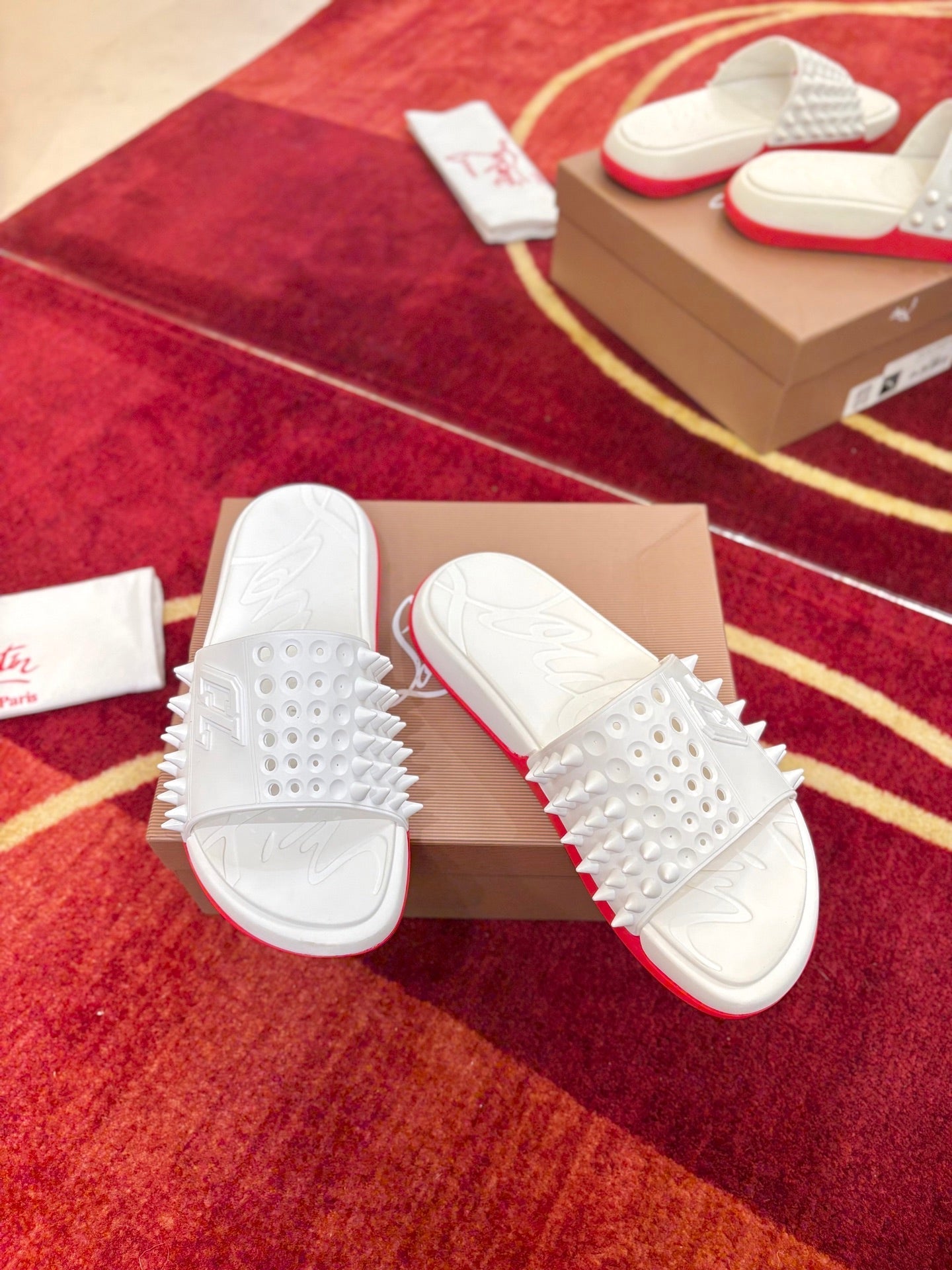 Christian Louboutin Take It Easy Spike Slide 863773