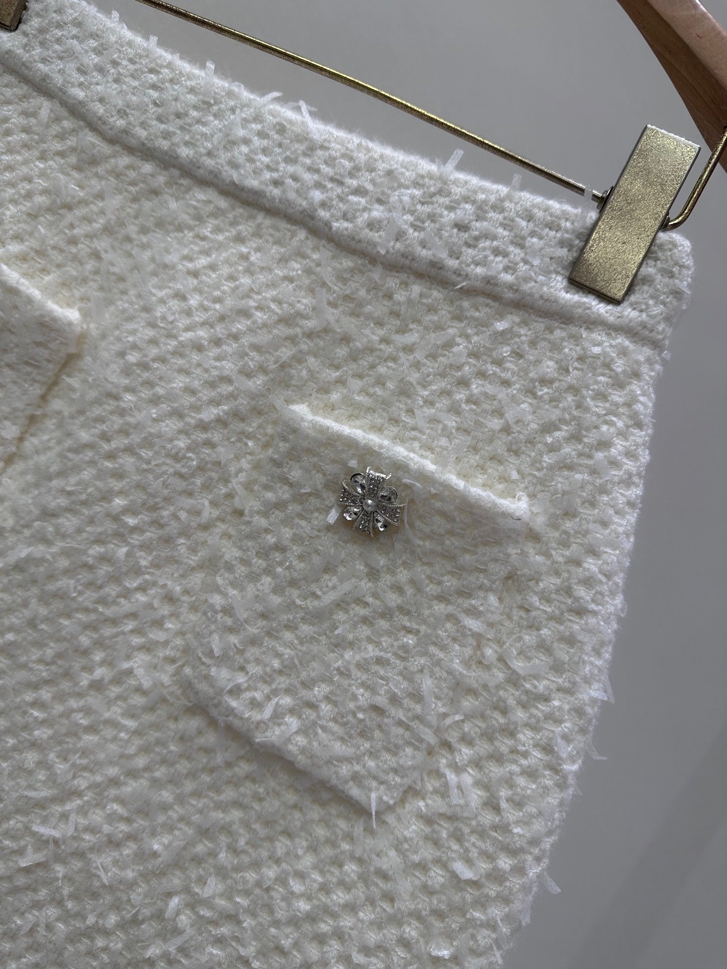 CC 25 Set Knitted Cardigan White Tweed 59490520