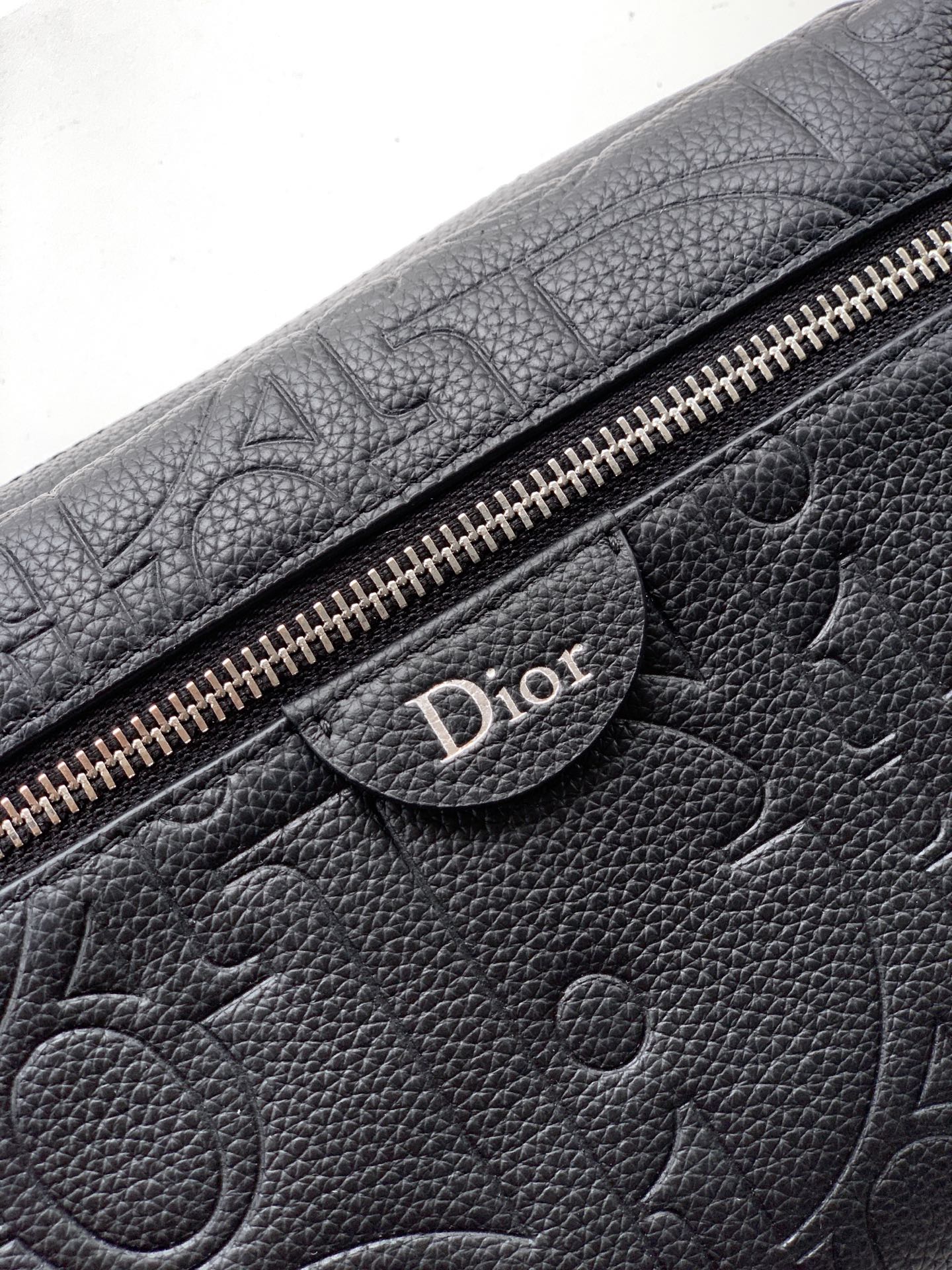 Dior 2026 Rider Zip-Up Messenger Bag 23cm Fabric And Grained Leather