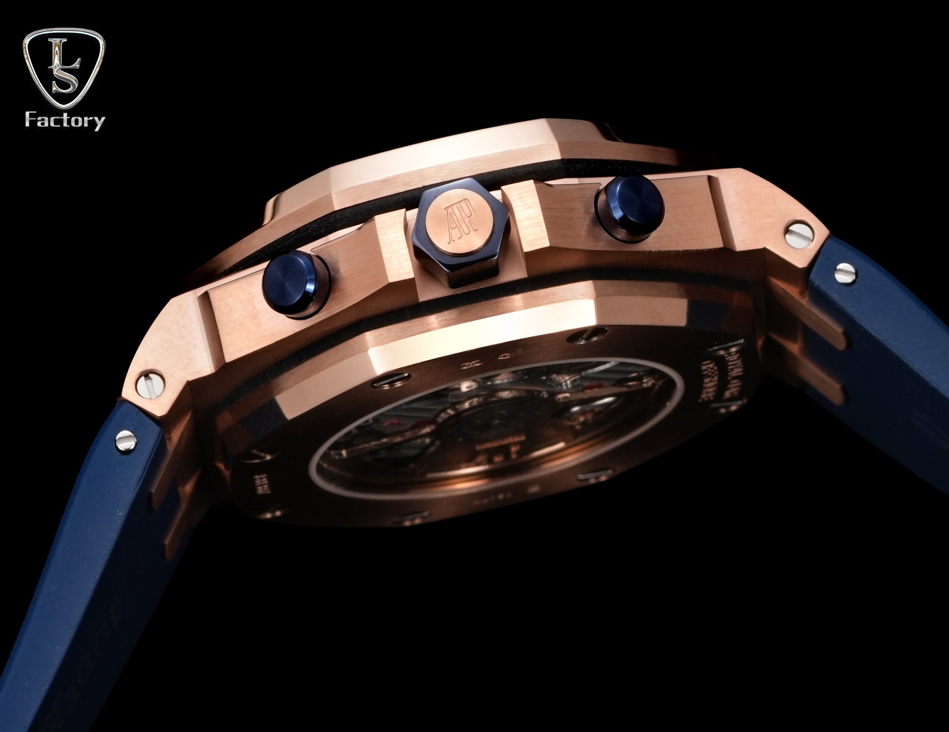Audemars Piguet Royal Oak Offshore Chronograph 42mm Rose Gold Blue Dial