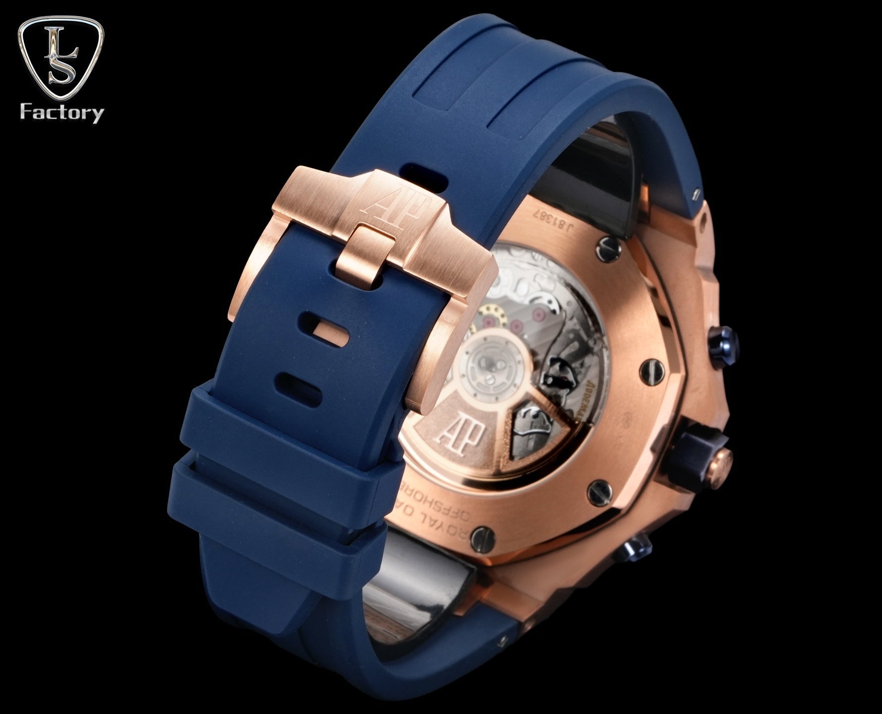 Audemars Piguet Royal Oak Offshore Chronograph 42mm Rose Gold Blue Dial