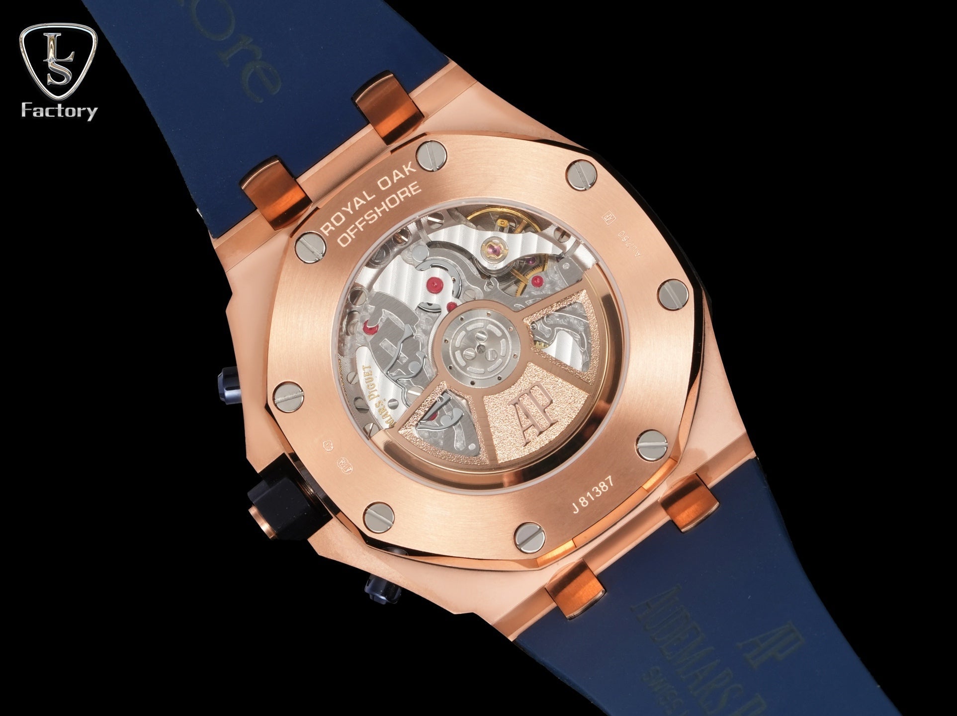 Audemars Piguet Royal Oak Offshore Chronograph 42mm Rose Gold Blue Dial