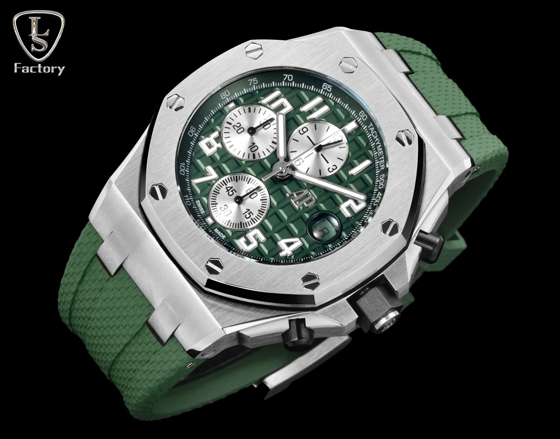 Audemars Piguet Royal Oak Offshore Chronograph 42mm Stainless Steel Cloud Green Dial