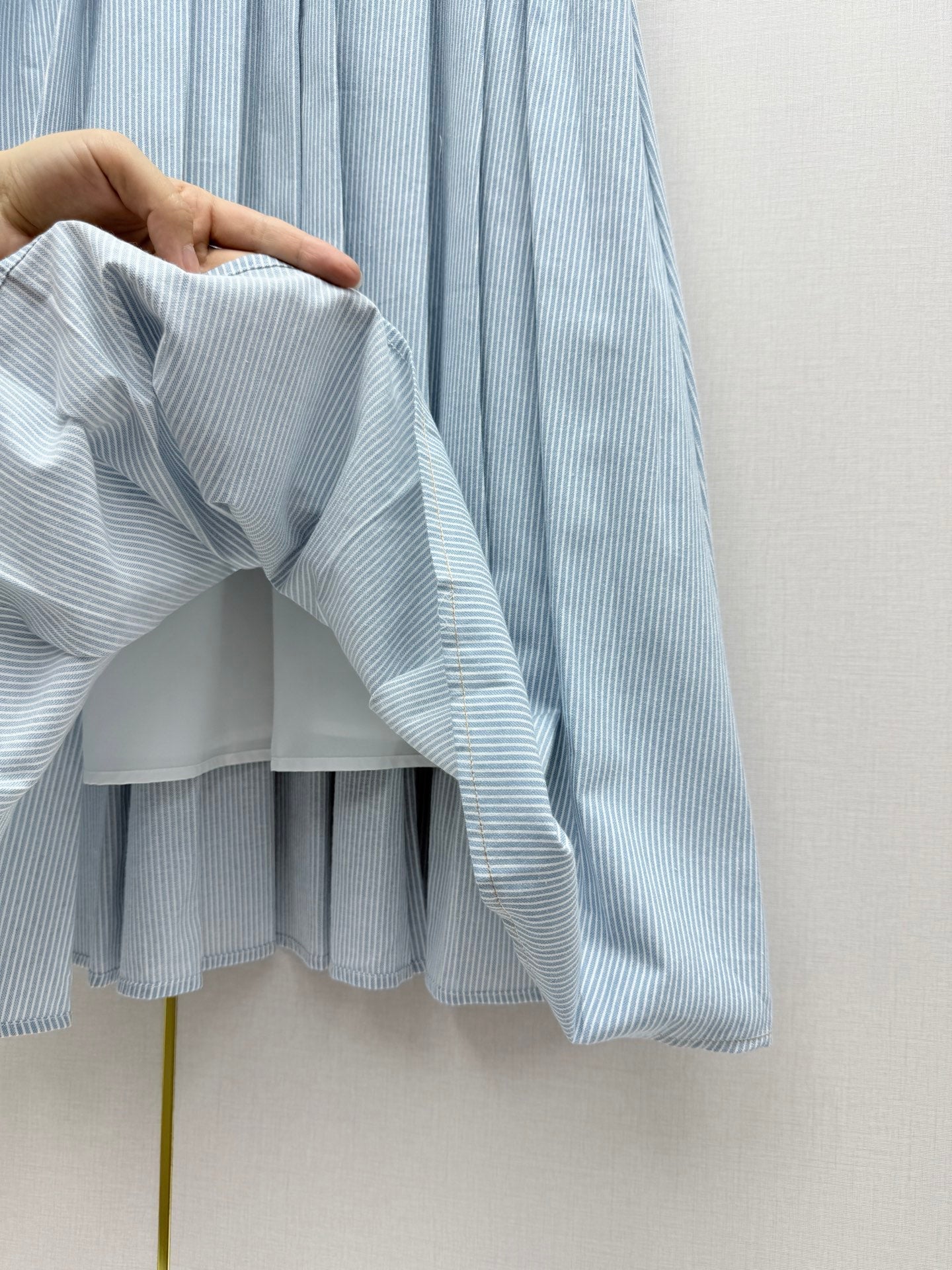 Miumiu 2026 Shirt Dress Blue Cotton 351552