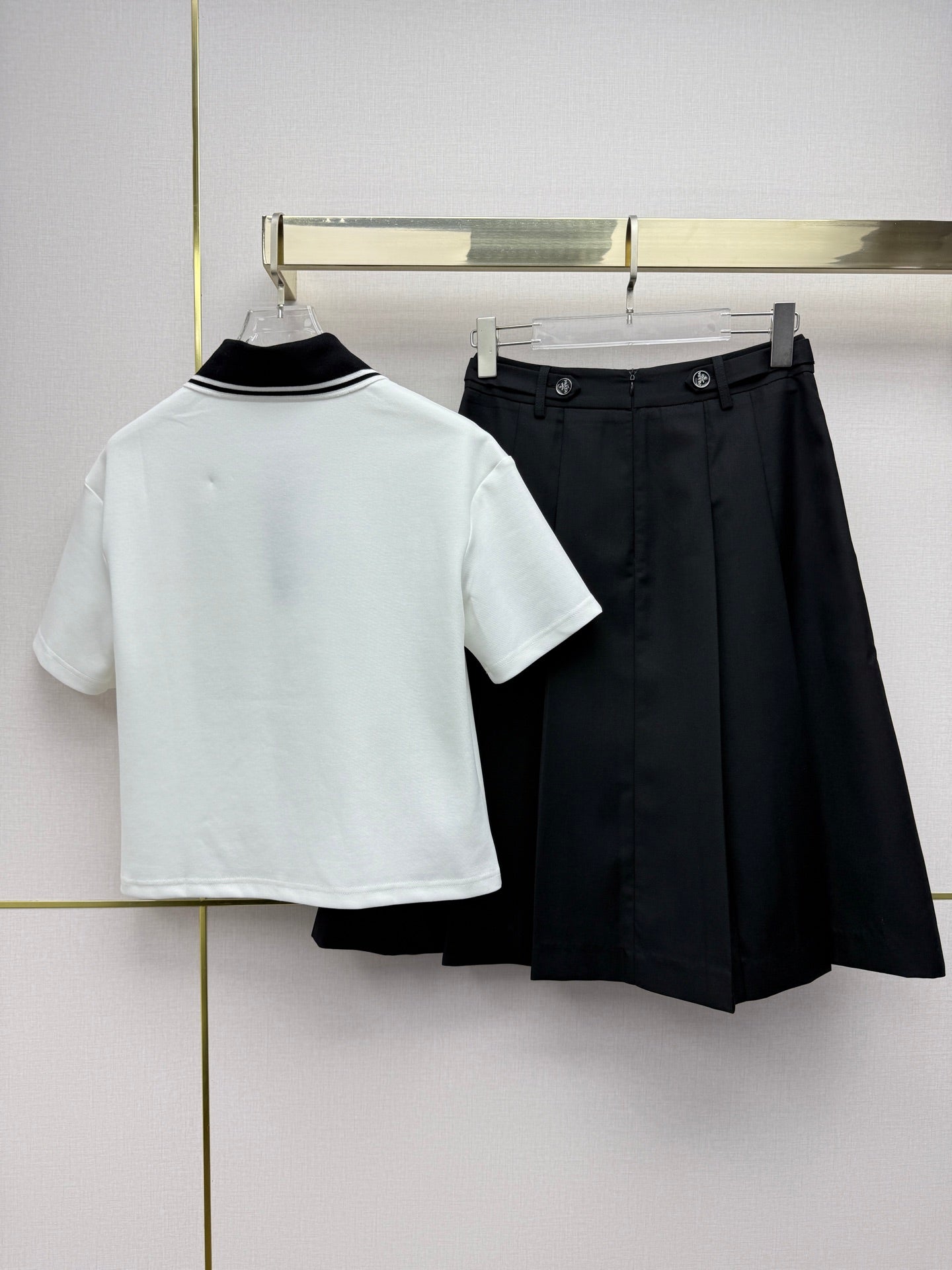 Prada 2026 Polo Shirt And Skirt Set Cotton 365048