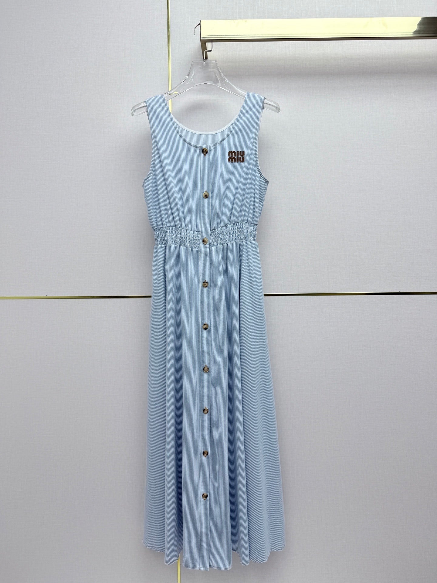 Miumiu 2026 Sleeveless Dress Cotton 396773